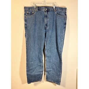 Levis 550 Relaxed Fit Tapered Leg Blue Denim Jeans Mens W46 L34